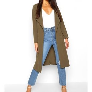 Boohoo green duster